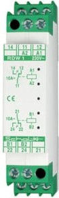 Schalk Doppelrelais RDW 1 2W 10A 230V AC in Weiß - Bild 1