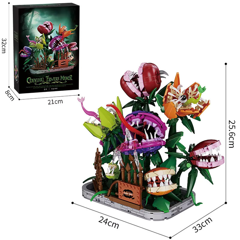 FINGERROCK Fleischfressendes Pflanzen-Gartenspielset, Bausteine, 1266 Teile, ab 8 Jahren - Bild 6