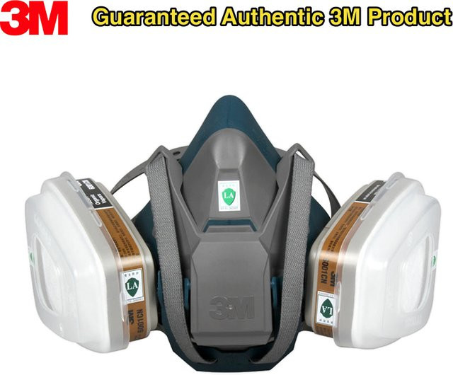 3M 6502QL Atemschutzmaske Silikon Halbmaske in Grau mit QuickLatch System - Bild 1