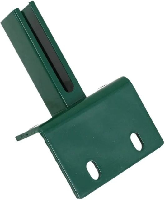 Galaflor L Bodenplatte für 60x40mm Zaunpfosten in Grün - Bild 1