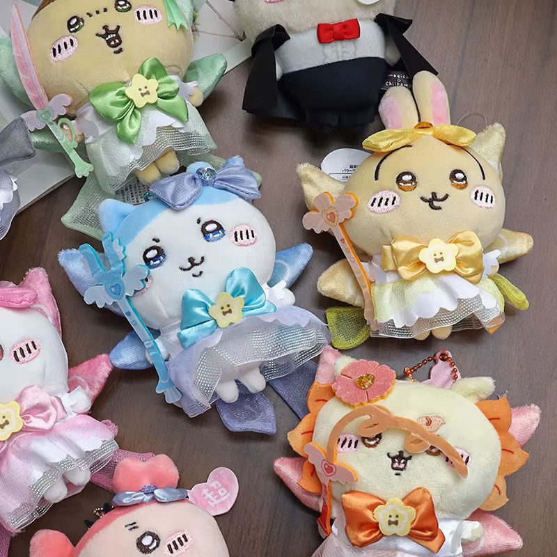 Chiikawa Momonga Puppe Erste Generation, Plüschpuppe, Schulranzenanhänger - Bild 3