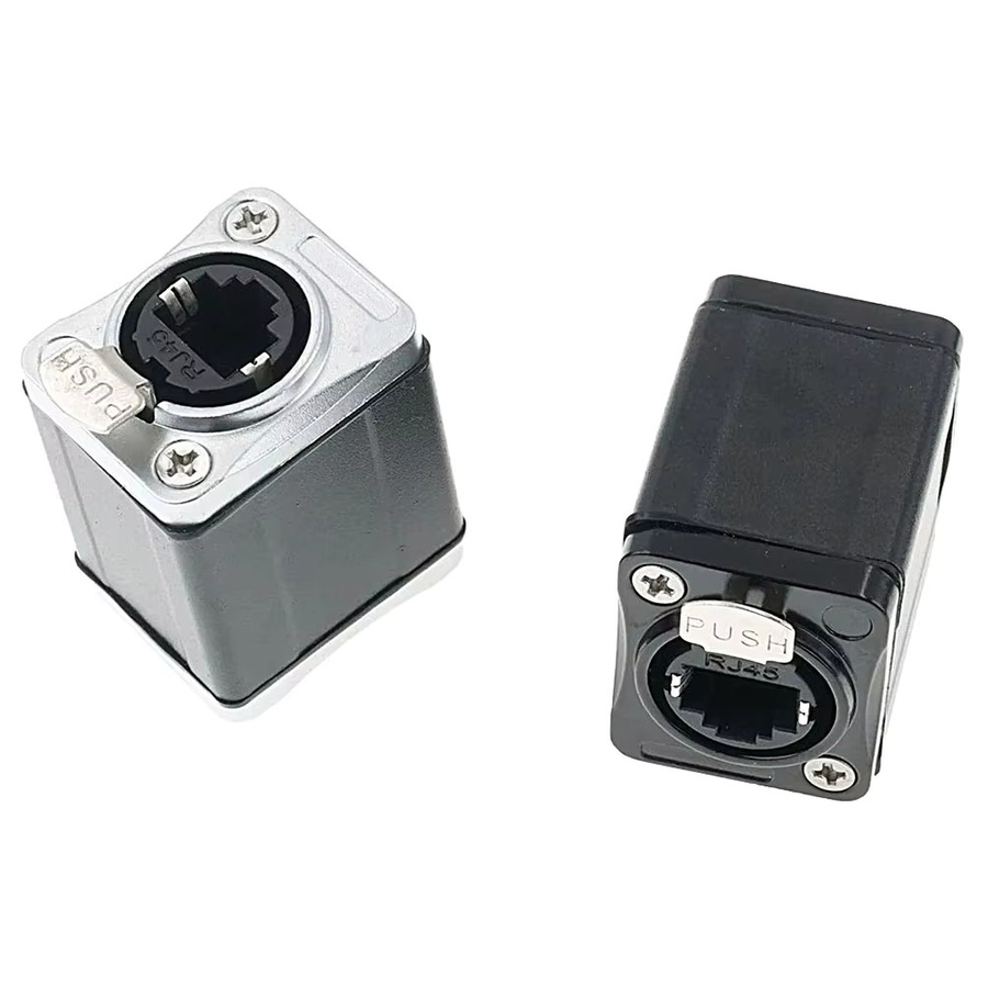 FRHY CAT6 STP RJ45-Buchsenkoppler in Schwarz, geschirmter Ethernet-Verlängerungsadapter für LAN-Netzwerke mit 10 Gbit/s - Bild 2