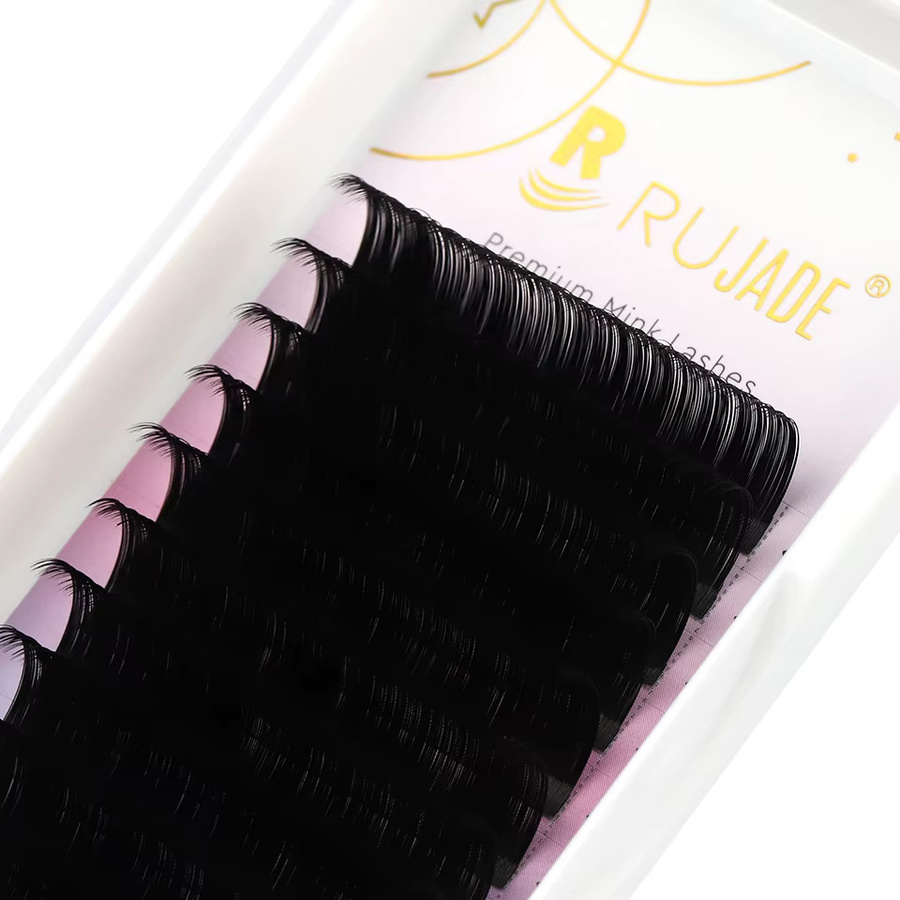 lashrujade Classic Single Lash Individuelle Wimpern, Mattschwarz - Bild 4