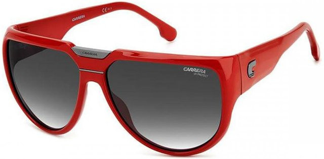Carrera C9a Sonnenbrille, Unisex, Vollrand, Square, Plastic, Red - Bild 1