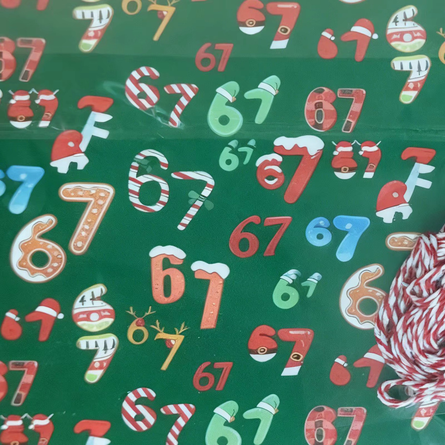 2 Stück Weihnachtsgeschenkverpackungen aus Papier in Grün mit verschiedenen Mustern für Weihnachts- und Geburtstagsgeschenke - Bild 2