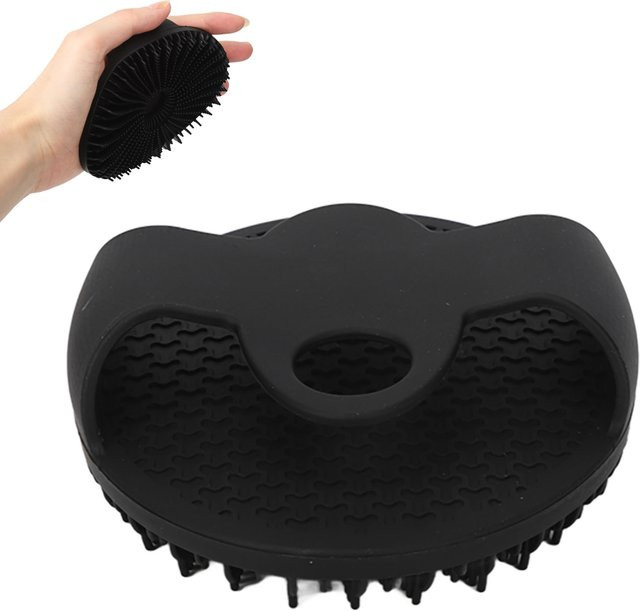 TMISHION Bade-Körperbürste aus Silikon, Schwarz, Unisex - Bild 1