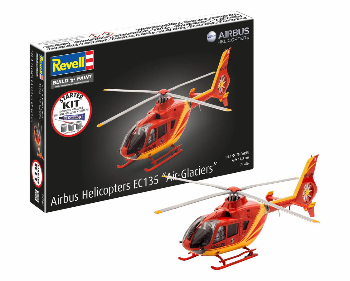 Revell Airbus Helicopters EC135 Air Glaciers, Modellbausatz, 1:72 - Bild 2