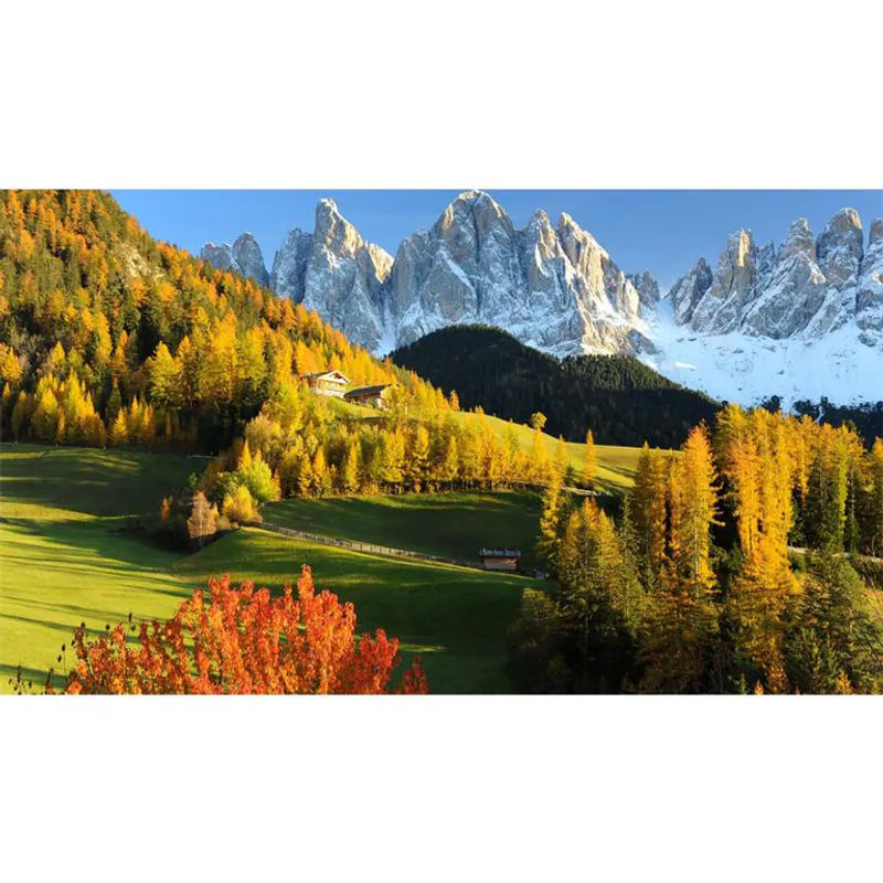 FIYO 5D-Diamantgemälde Herbstlandschaft der Alpen zum Selbermachen, mehrfarbig, B: 30 cm, H: 20 cm - Bild 2