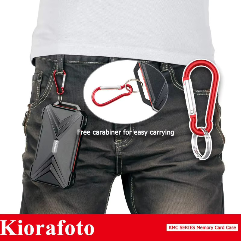 KIWIFOTOS Speicherkartenetui in Schwarz mit Magnetverschluss für SD, MicroSD und Nano SIM Karten (36 Slots) - Bild 5