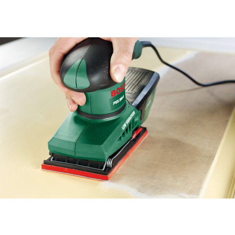 Bosch Schwingschleifer PSS 250 AE in Grün mit 250 W Leistung, Schleiffläche: Breite: 9,3 cm, Tiefe: 18,5 cm - Bild 4