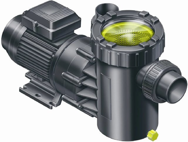 Aqua Technix Filterpumpe AQUA MAXI 16 in Schwarz mit 16m³/h Förderleistung und 230 V Netzanschluss - Bild 1