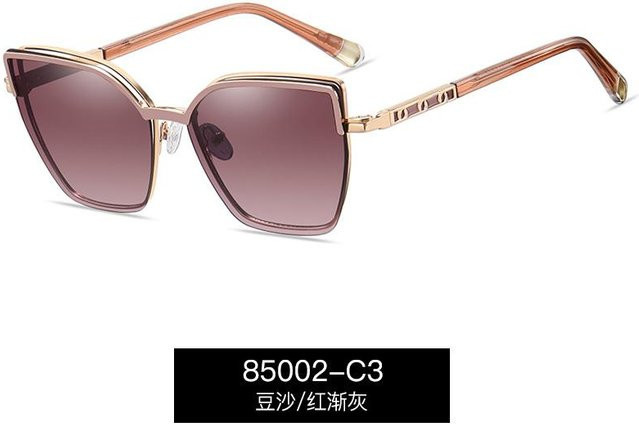 Bai Fen Bai Electronic 3C 2 in 1 Sonnenbrille, Vollrand, Square, Metall, grau, Damen - Bild 1