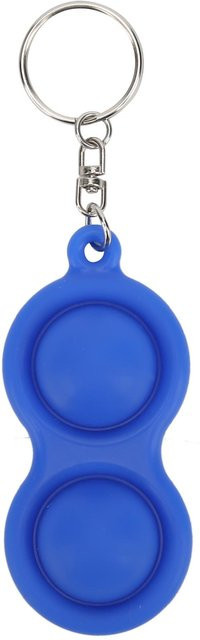 CosyHome Push Bubble Schlüsselanhänger Stressabbau Sensorisches Puzzle Spielzeug Blau - Bild 1