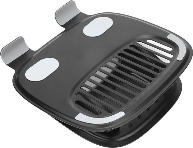 OutsideWorld Laptopständer aus Aluminiumlegierung in Schwarz und Grau, faltbar und höhenverstellbar mit hohlem Design für Laptops von 10 Zoll aufwärts - Bild 1