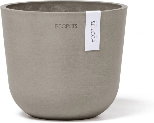 Ecopots Pflanztopf Oslo Mini Braungrau in runder Form, B/T/H: 16 x 14 x 14 cm - Bild 1