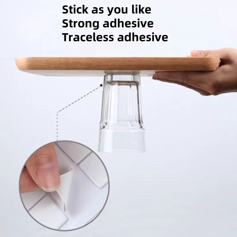 Transparentes Nano-Gel-Klebeband rund, doppelseitiges und spurlos abnehmbares Klebeband für DIY-Handwerk, Poster und Dekorationen - Bild 3
