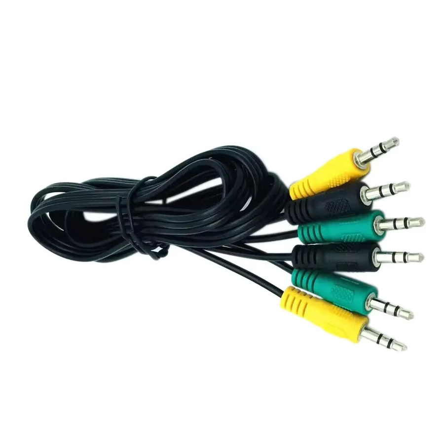 BSN 3-in-1 Audioadapter 3,5 mm Klinke für 5.1-Kanal Heimkino und Autoanlagen, TRS-Stecker in Schwarz und Multicolour - Bild 2