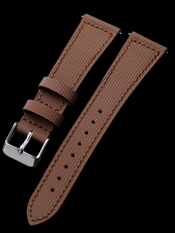 Raystray Uhrenarmband Fluorkautschuk, Schwarz, Herren - Bild 2