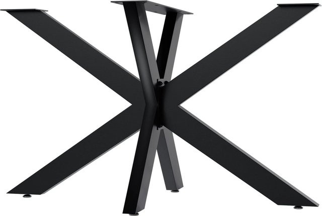 DELUKE Tischgestell THORN aus Metall in Schwarz mit industrieller Optik, B/T/H: 120 x 71 x 68 cm - Bild 1