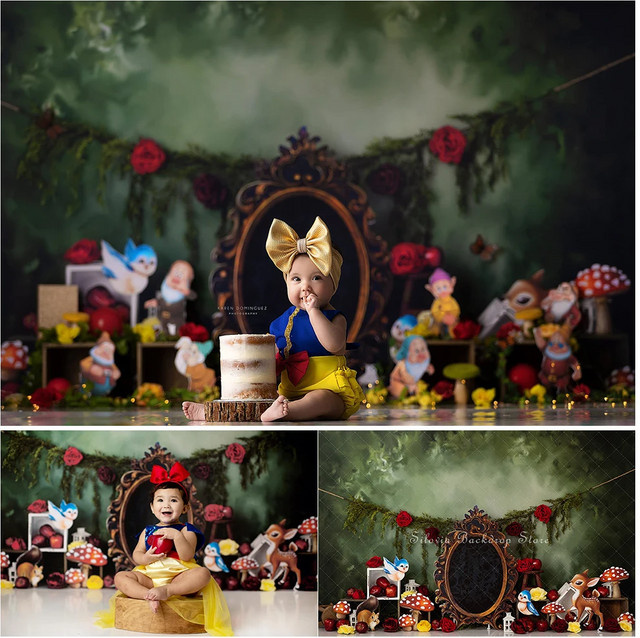 VIKAMA Märchen-Wandteppich für Kinderzimmer und Geburtstagsparty, Mehrfarbig, B: 125 cm, H: 100 cm - Bild 1