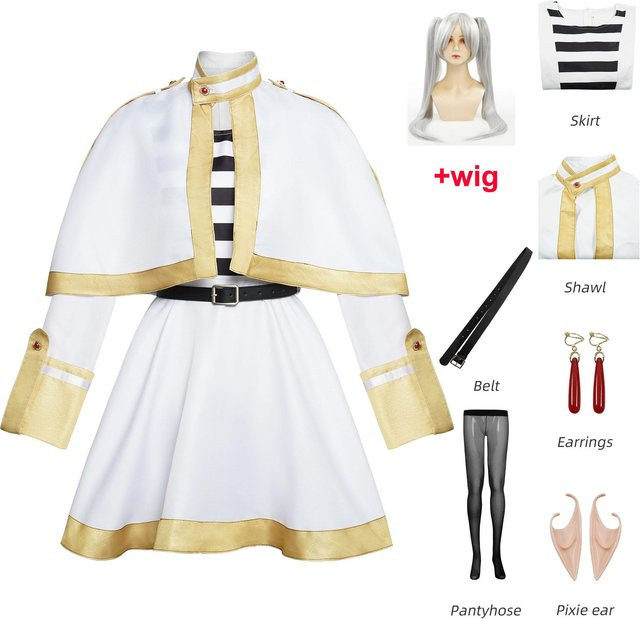 Ohrringe Frieren Cosplay, beige, Damen - Bild 1