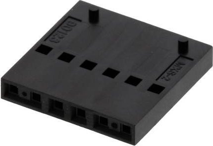 Molex Buchsengehäuse-Kabel Schwarz, 6 Polzahl, Rastermaß: 2.54 mm - Bild 1
