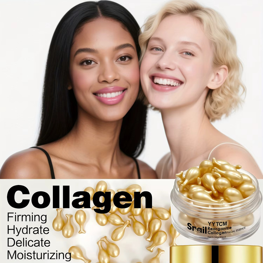 Schnecken-Rekombinantes Kollagen-Essenz-Kapseln, Serum, 30 x 0,34 g - Bild 4