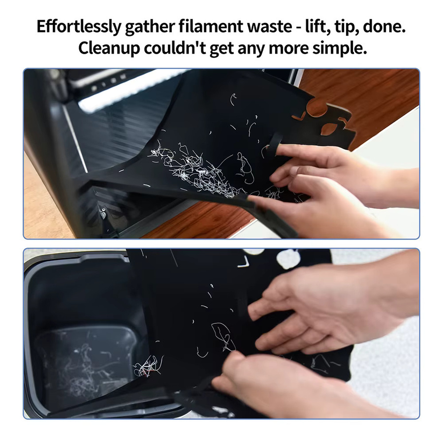 BIGTREETECH Panda Silikon Filament Abfall Sammelwerkzeug in Schwarz für Bambu Lab H2D und H2S - Bild 2