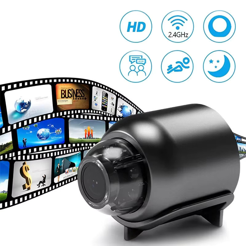 BESY Mini WiFi Kamera mit HD 1080P, IR Nachtsicht und Bewegungserkennung, IP Sicherheitssicherheitscamera in Schwarz - Bild 3