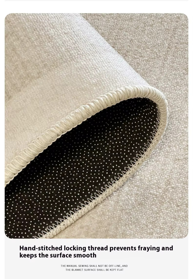 VIKAMA Moderner Minimalistischer Teppich in Beige, Wasserabweisend und Schmutzabweisend, Geometrisches Design für Wohnzimmer und Schlafzimmer, B/T: 160 x 80 cm - Bild 3