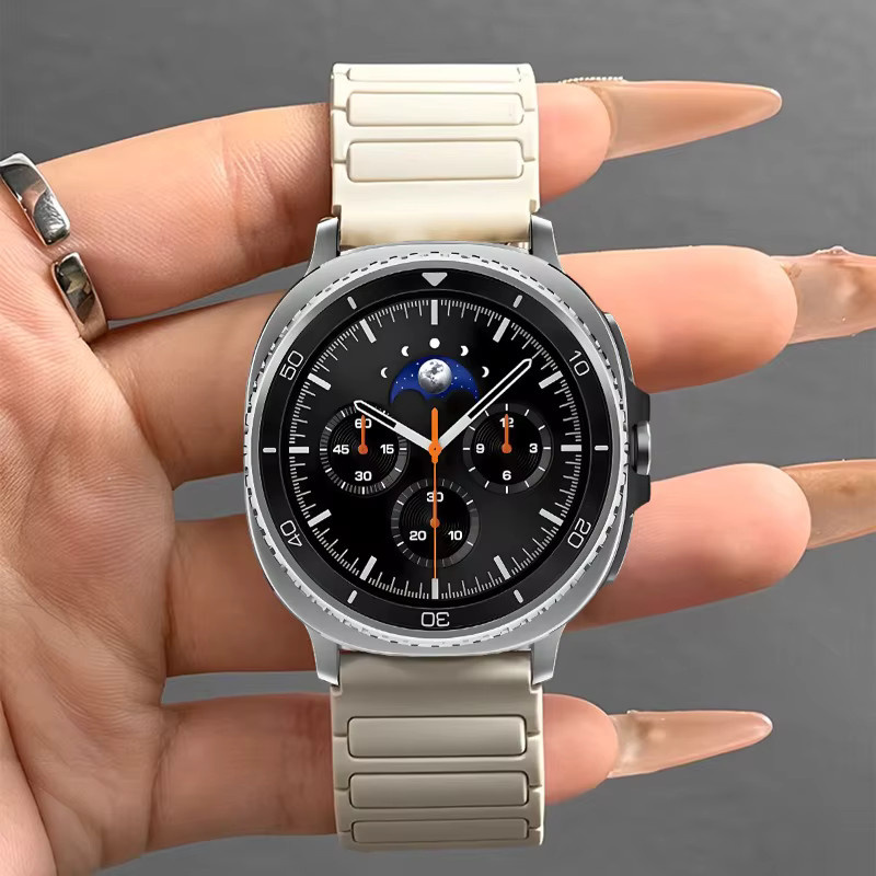 CAOWTAN Uhrenarmband Silikon, Zweifarbig, Samsung Galaxy Watch 8/8 Classic, Galaxy Ultra 2025, Wasserdicht, Unisex - Bild 3