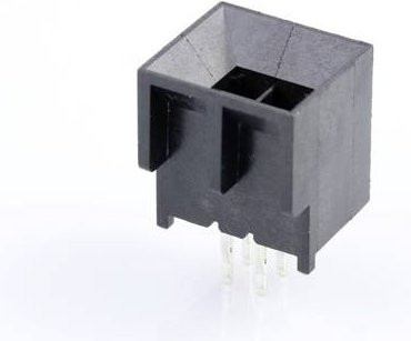Molex Einbau-Stiftleiste Standard Schwarz 4-polig mit 3mm Rastermaß - Bild 1