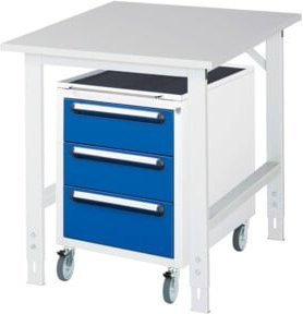 Rau Arbeitstisch Tom KM09 höhenverstellbar, B: 75 cm, T: 100 cm, H: 76-108 cm - Bild 1