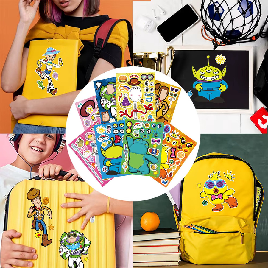 Disney Toy Story Cartoon-Puzzle-Aufkleber-Spiel, DIY-Puzzle-Spielzeug - Bild 4