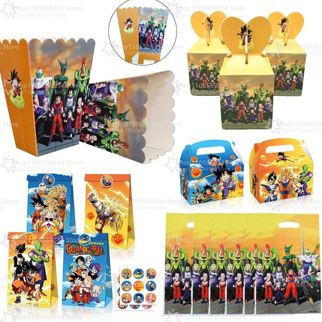 Bandai Dragon Ball Goku 3D Papiertüten für Popcorn und Süßigkeiten als Partydeko in Mehrfarbig - Bild 1