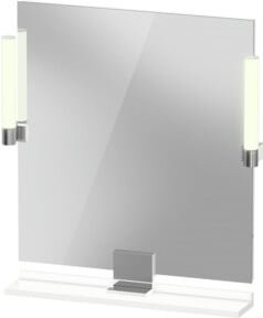 Duravit LED-Spiegel Sivida in Weiß, dimmbar mit Touch-Schalter, quadratisch, B/H: 65 x 65 cm, Tiefe: 3,6 cm - Bild 1