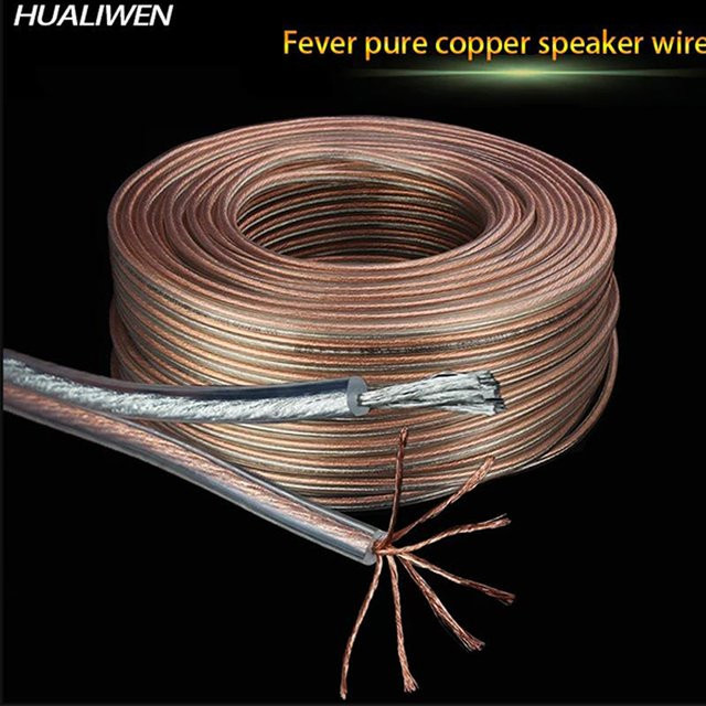 HUALIWEN Professionelles Audiokabel aus reinem Kupfer mit Gold- und Silberdraht, Multicolour - Bild 1
