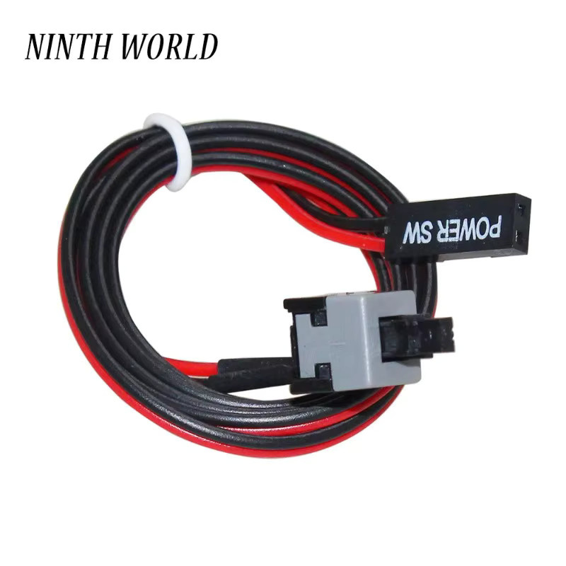 Ninth World ATX PC Netzschalterkabel 10er Set Schwarz, 2 Pin, Länge: 50 cm, Stromkabel für Motherboard Mainboard Ein/Aus und Neustart-Taste - Bild 2
