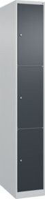 C+P Schließfachschrank Classic PLUS mit 1 Abteil in Anthrazitgrau und Grau, H x B x T: 185 x 30 x 50 cm - Bild 1