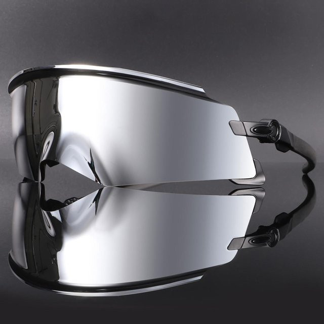 Sport Sonnenbrille, randlos, wrap, multicolor, silver, Unisex - Bild 1