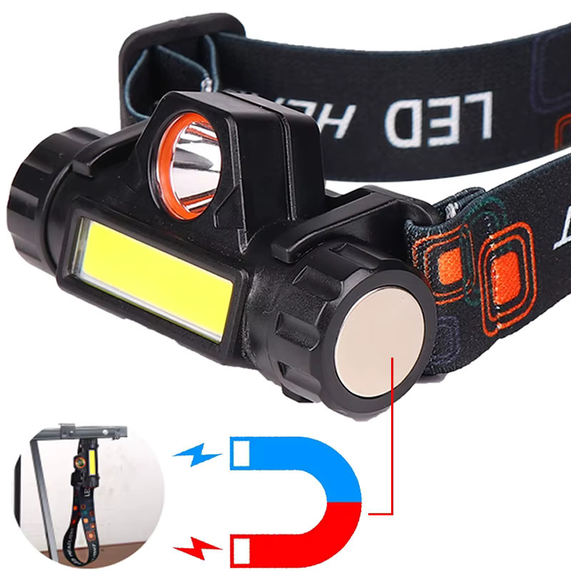 Heinast LED COB Scheinwerfer, tragbare wiederaufladbare Arbeitslampe mit Magnetfunktion, wasserdicht, Schwarz - Bild 2