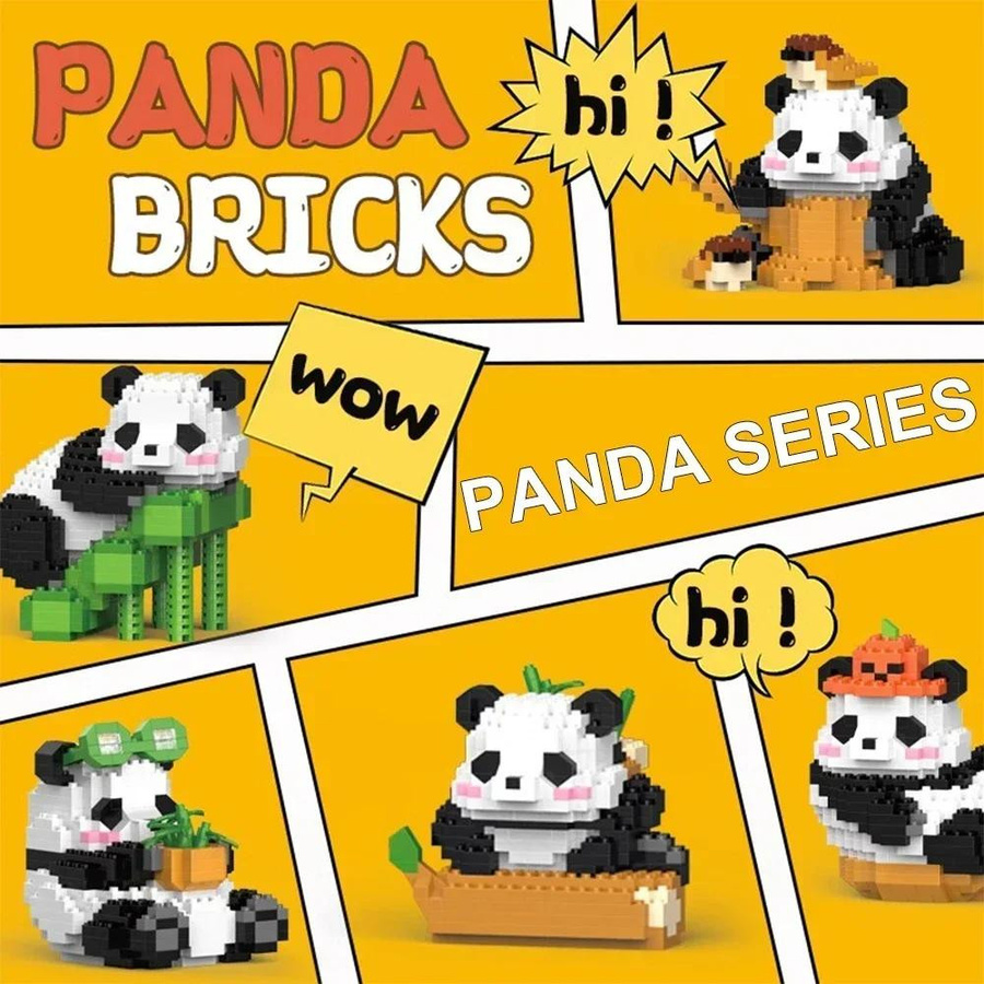 Yiran bag Panda Baustein Modell Tier 6-12 Jahre - Bild 2