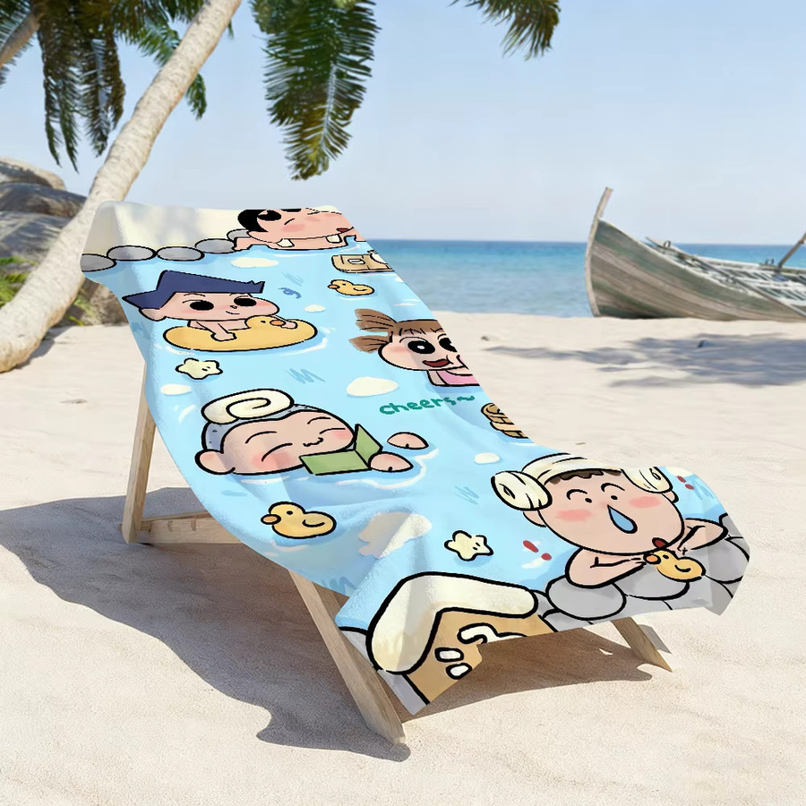 Crayon Shinchan Handtuch für Schwimmen, Yoga und Fitness, schnell trocknend und weich, Multicolour - Bild 2
