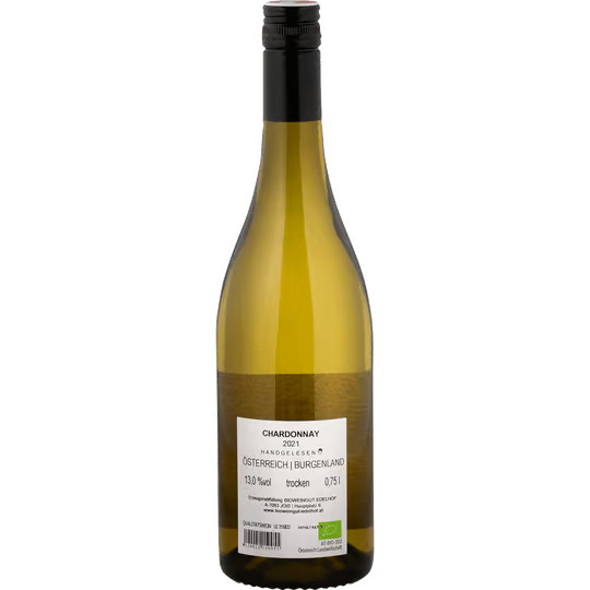 Edelhof, Chardonnay, trocken, Weißwein, 0,75 l - Bild 2