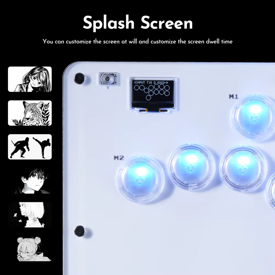 Haute42 Hitbox Leverless Controller Arcade Joystick für PC, PS4, PS5 und Steam Fighting Stick - Bild 2