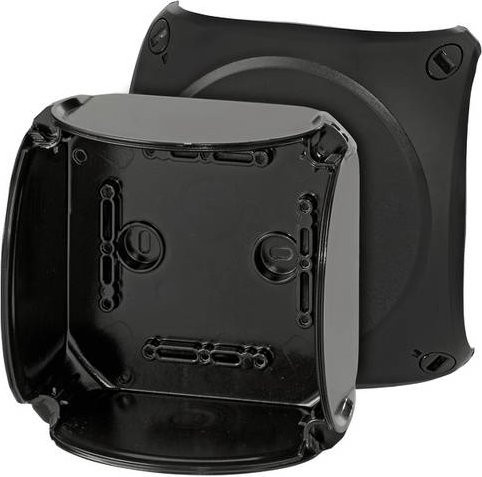 Hensel Abzweigdose halogenfrei und plombierbar, witterungsbeständig, Schwarz, B: 13,0 cm, T: 13,0 cm - Bild 1