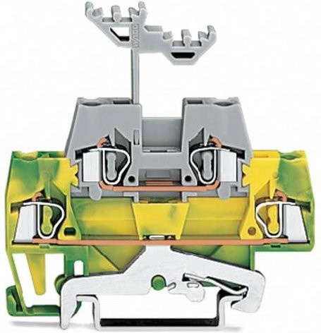 WAGO Doppelstockklemme 280-527 in Gelb, B/H/T: 20,0 x 5,85 x 6,4 cm - Bild 1