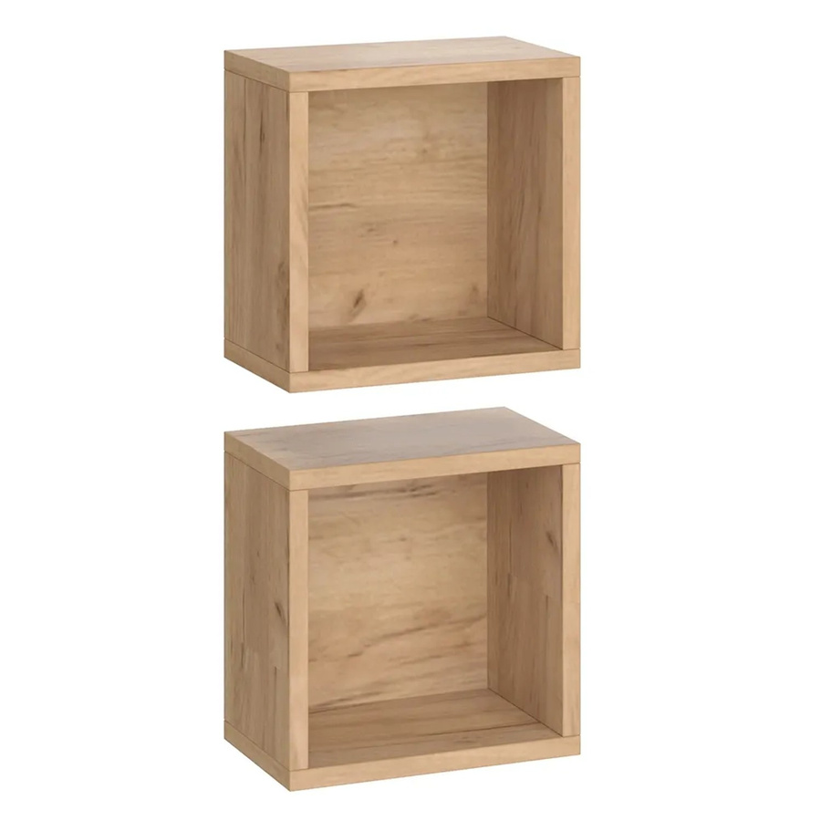 Vicco Badschrank Senyo Goldkraft Eiche Braun/Gold 2er Set B/T/H: 25 x 25 x 15 cm - Bild 2