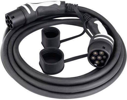 Sygonix eMobility Ladekabel Typ 2 in Schwarz, Länge: 7 m, für den Außenbereich geeignet - Bild 1