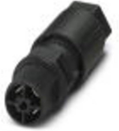 Phoenix Contact Rundsteckverbinder QPD Serie, 3 + PE, Schwarz - Bild 1